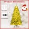 6FT Artificial Christmas Tree with Remote Control and LED Lighting